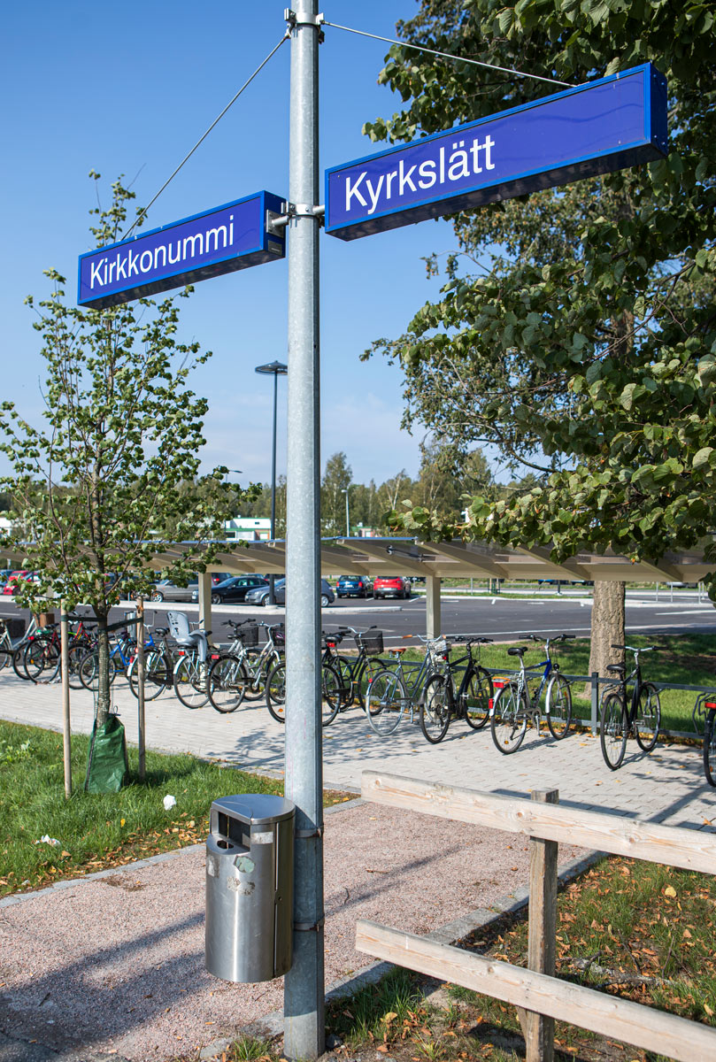 Pyöräkatos Kirkkonummella