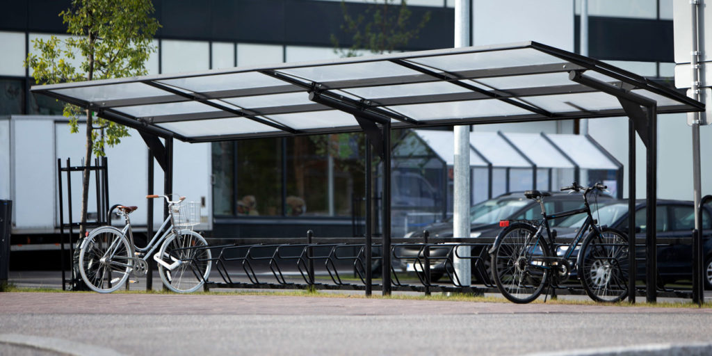 Yksipuolinen pyöräkatos