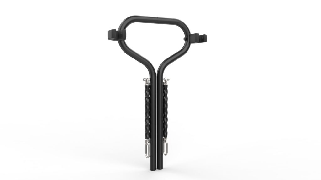 Cyklos BETA cykelpollare med cykelhållare och kätting