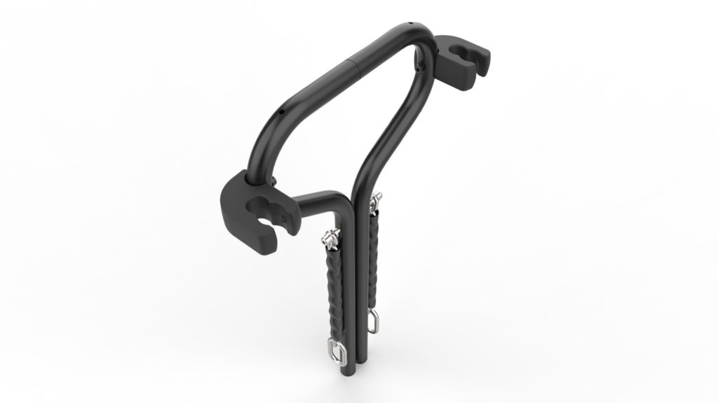 Cyklos BETA cykelpollare med cykelhållare och kätting