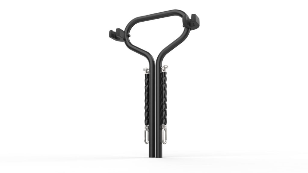 Cyklos BETA cykelpollare med cykelhållare och kätting