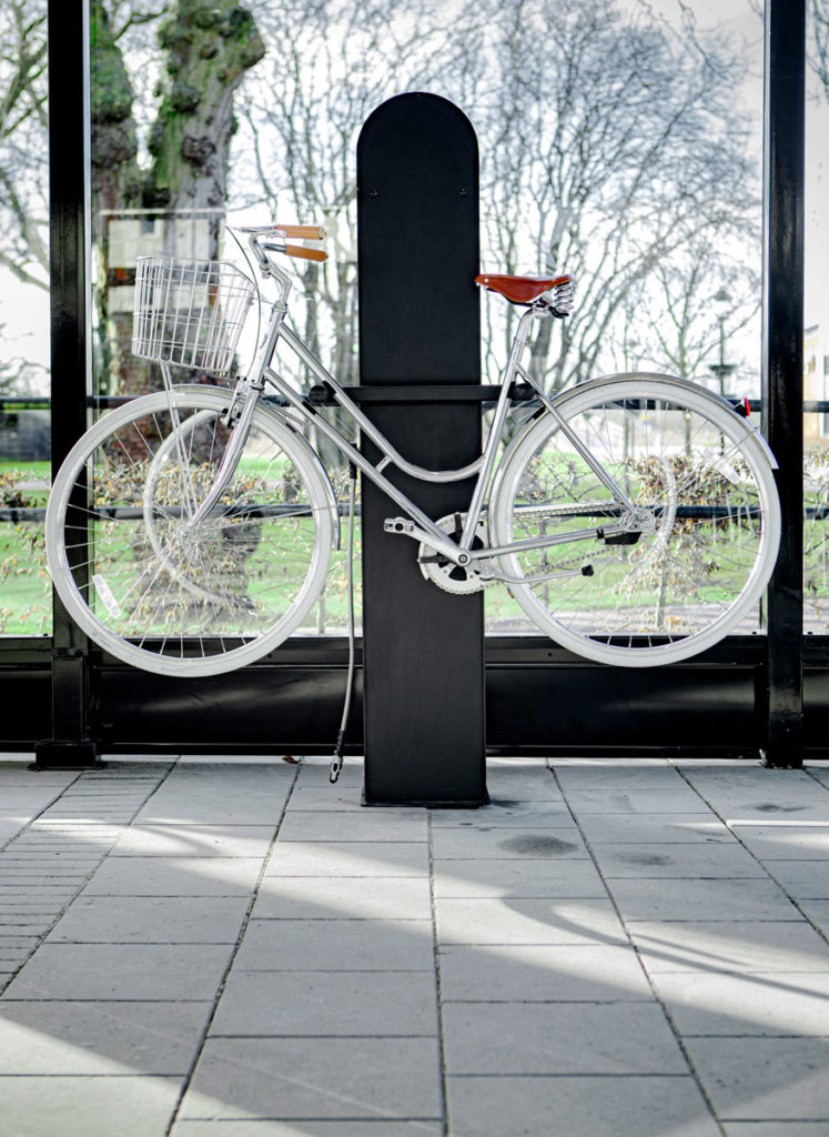 Cykelservicestation som är vandalsäker