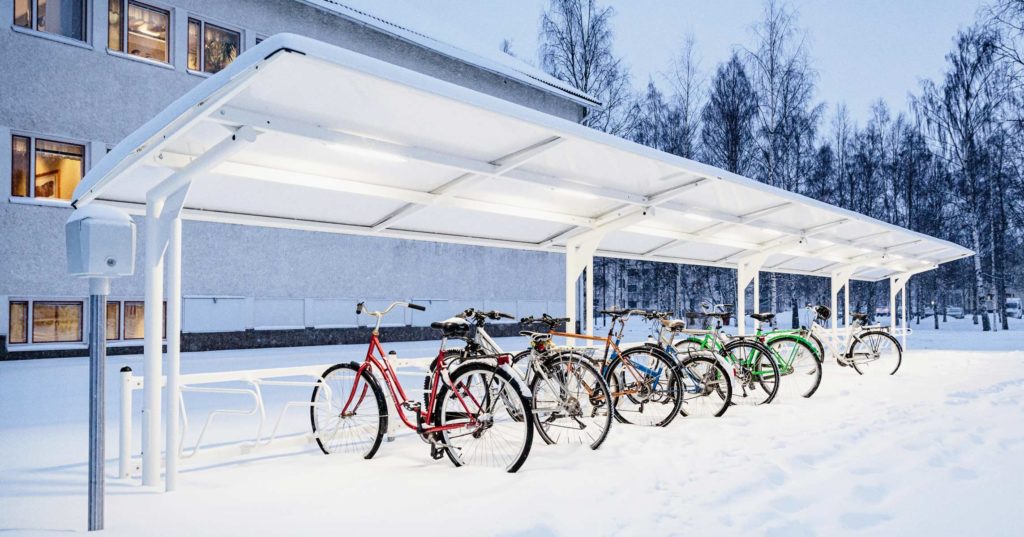 Cykeltak under vinter