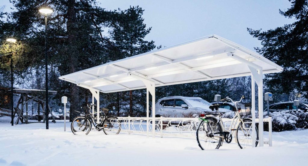 Cykeltak för vintercykling