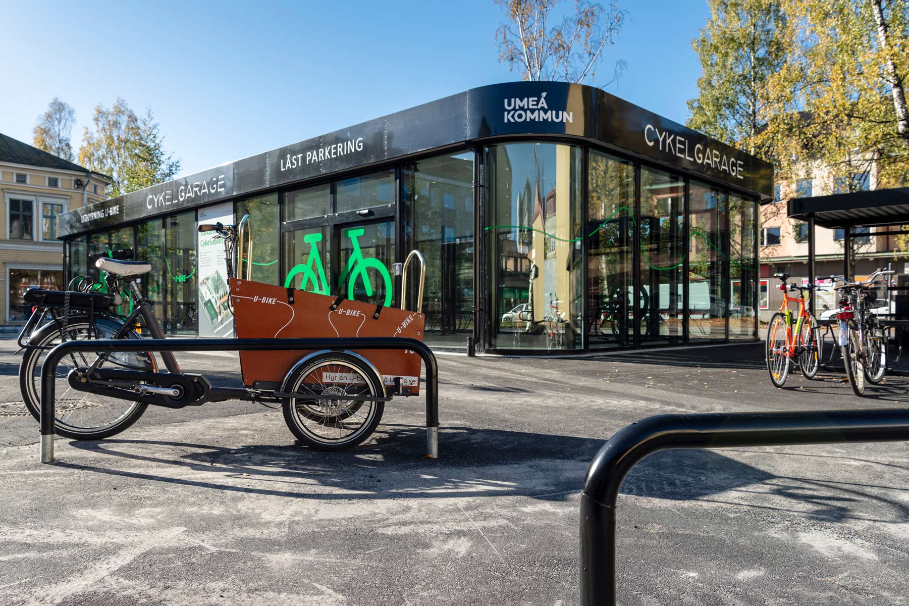 Cykelgarage i Umeå