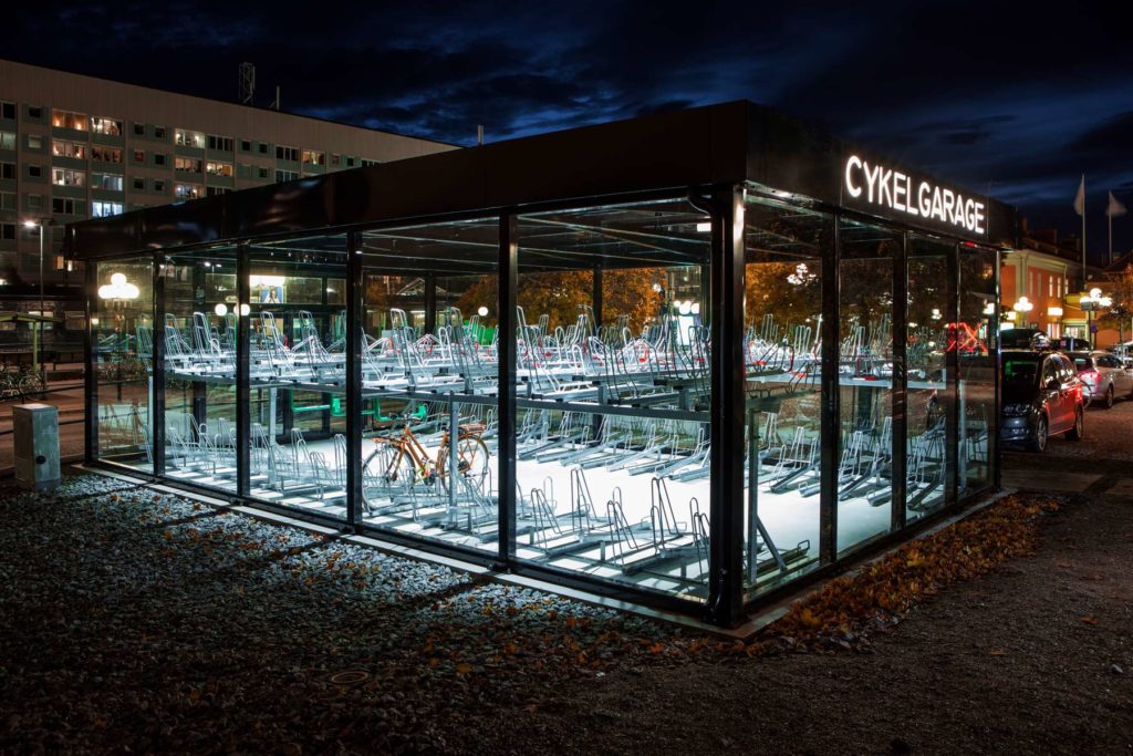 Cykelgarage LINK med led-belysning