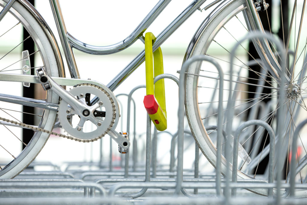 Cykelgarage med ramlåsning