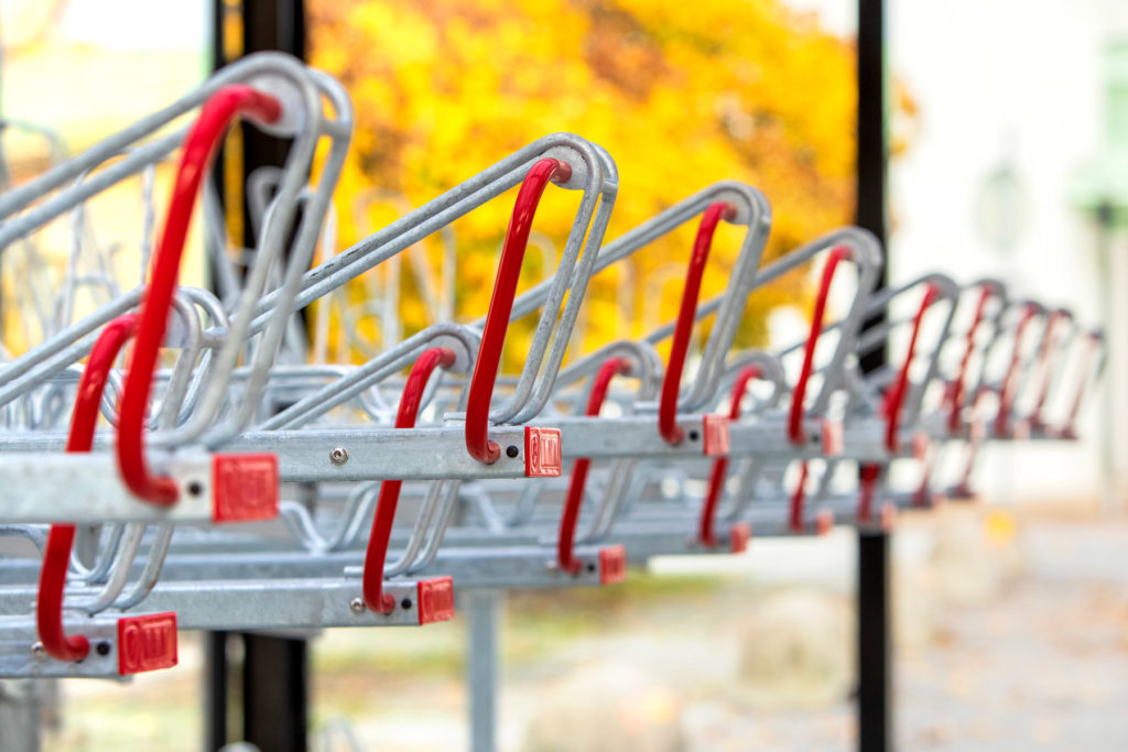 Tvåvåningsställ för cykelgarage